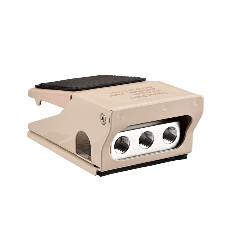Heschen Pneumatic Foot Pedal Valve, FV-420, Momentary Type, 4 Way 2 Position, PT1/4'' Threaded, Rubber Nonslip - Image 2
